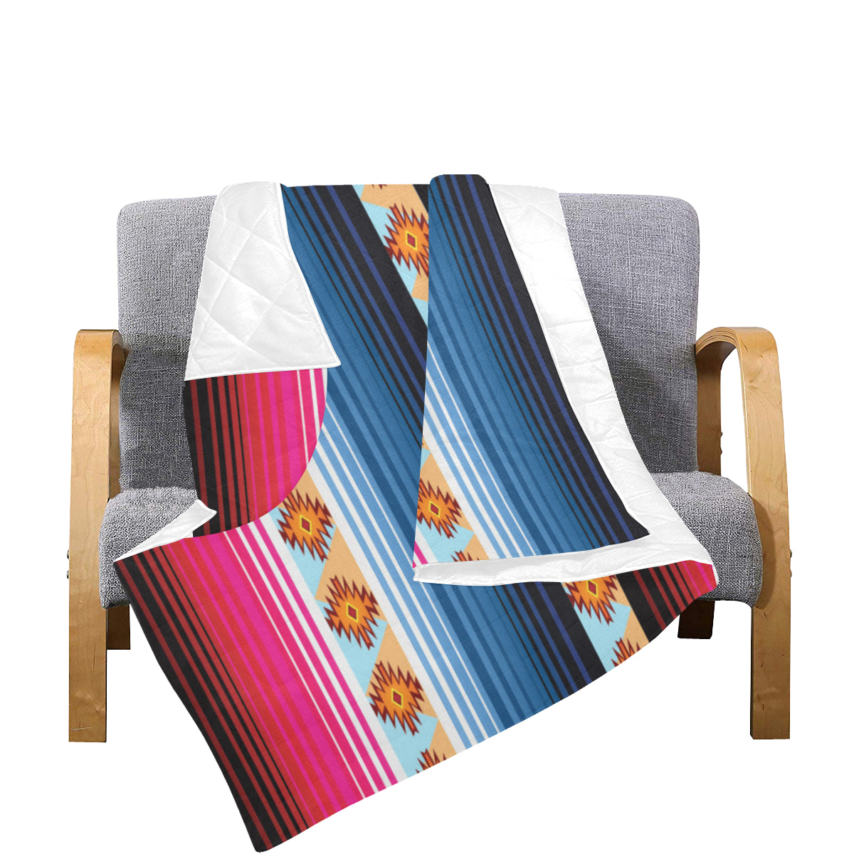 Mexican Pattern Print Design 03 Premium Quilt