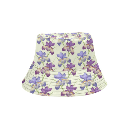 Iris Pattern Print Design IR08 Unisex Bucket Hat