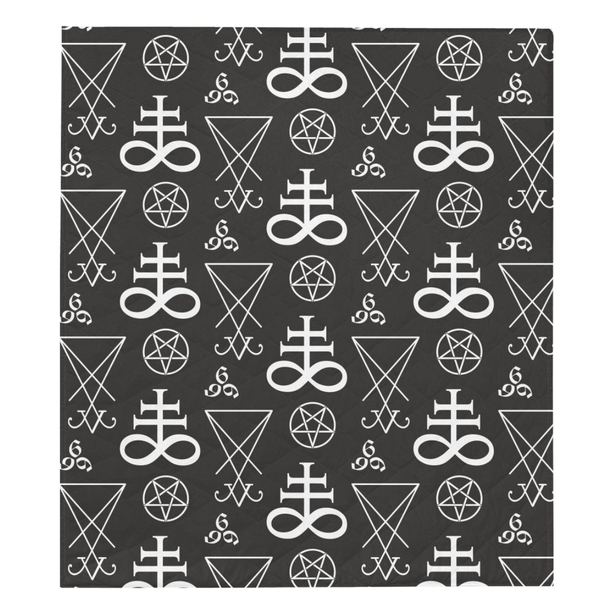 Pentagram Pattern Print Design A04 Premium Quilt