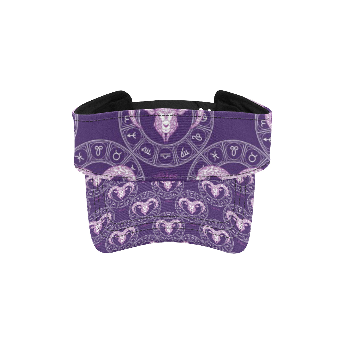 Aries Zodiac Pattern Print Design 02 Unisex Sun Visor