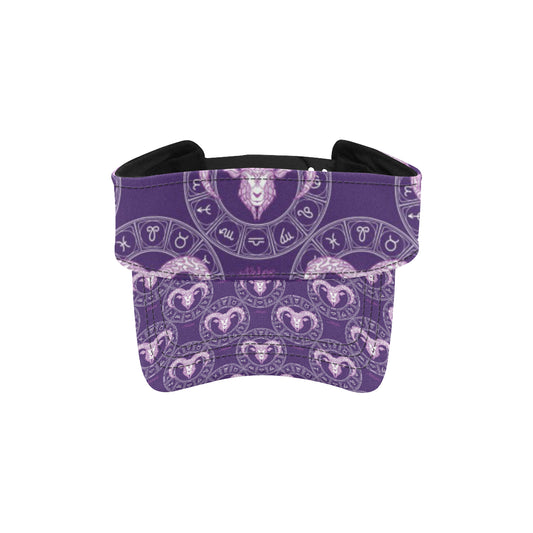 Aries Zodiac Pattern Print Design 02 Unisex Sun Visor