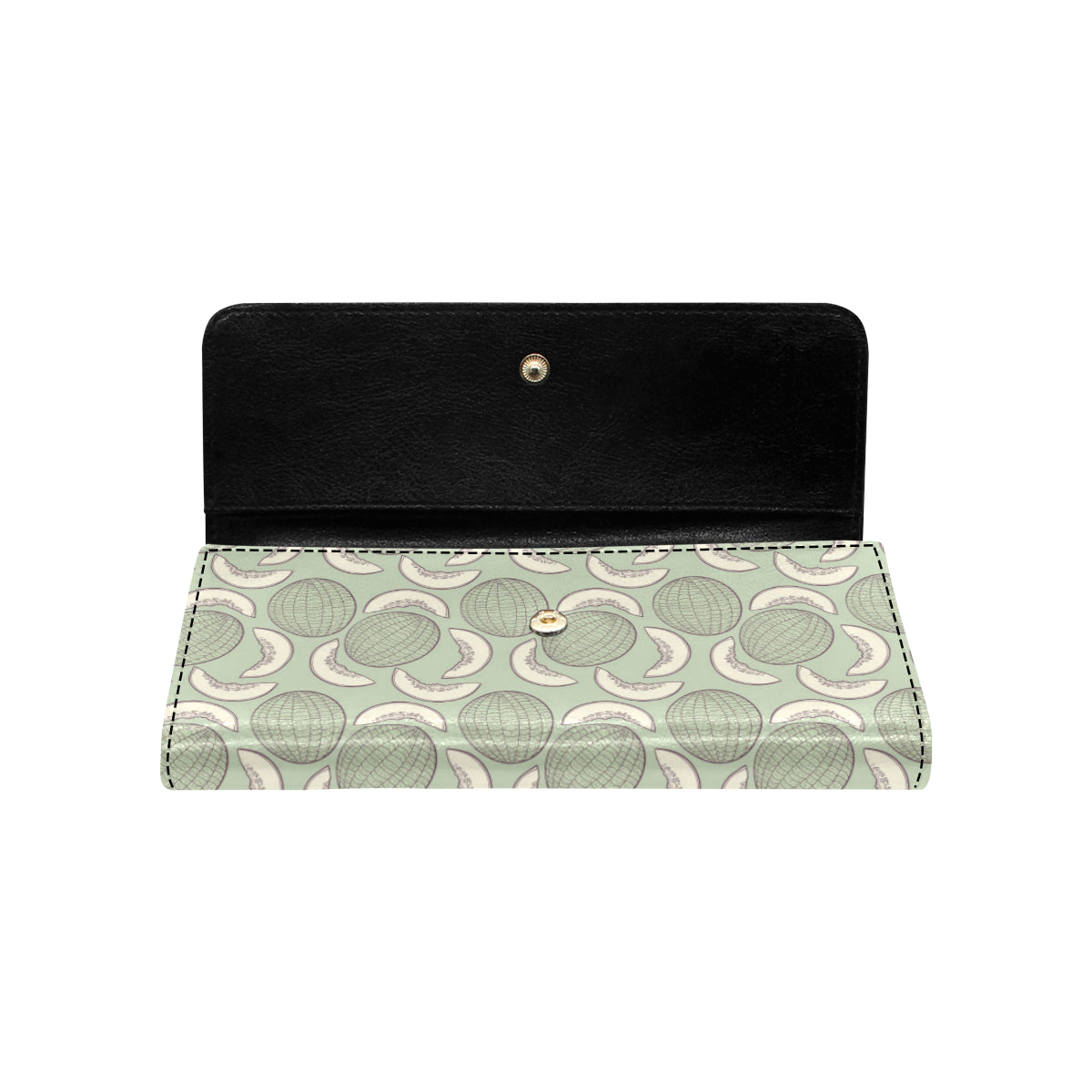 Cantaloupe Pattern Print Design 01 Women's Trifold Wallet
