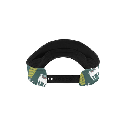 Llama Cactus Pattern Print Design 02 Unisex Sun Visor
