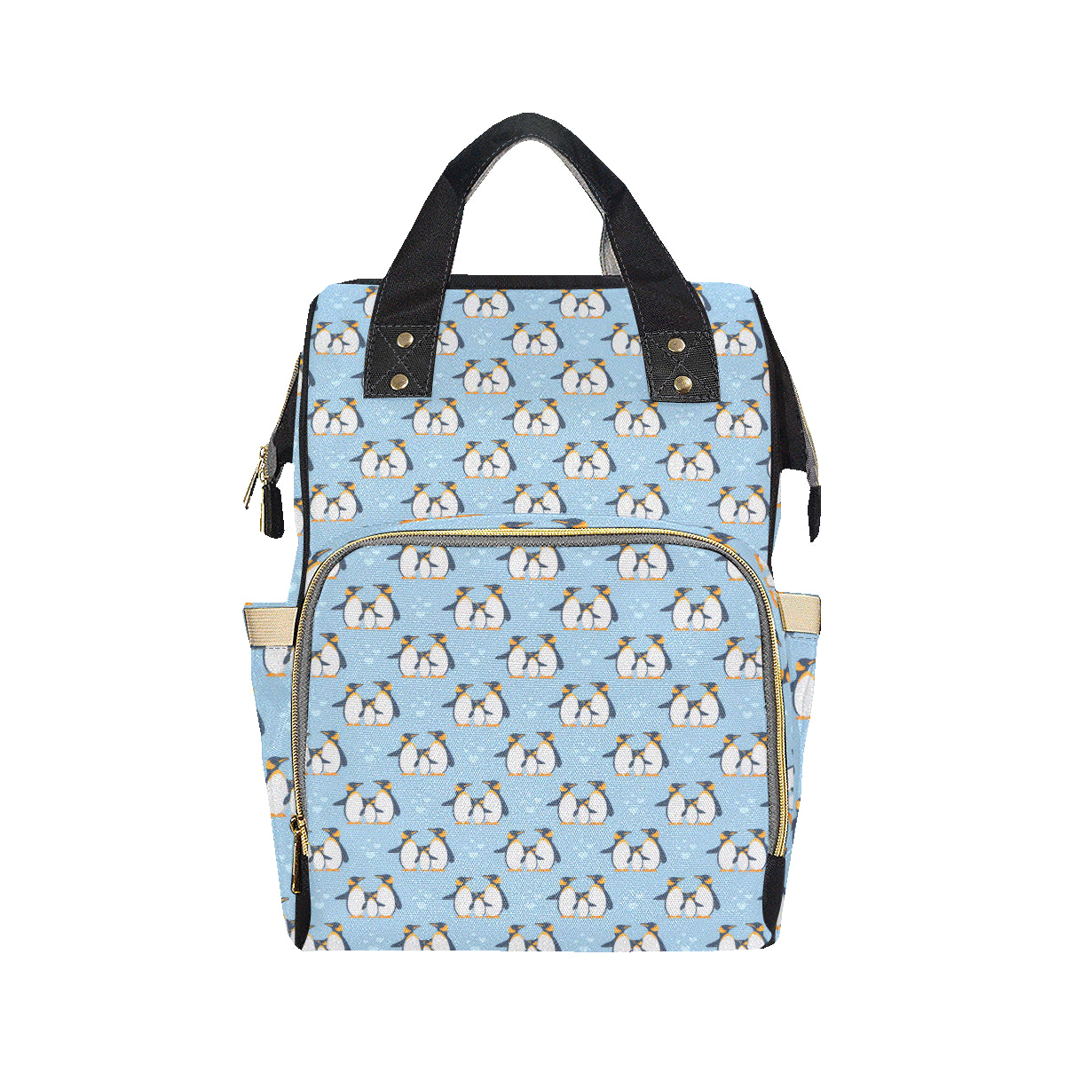 Penguin Pattern Print Design A04 Diaper Bag Backpack