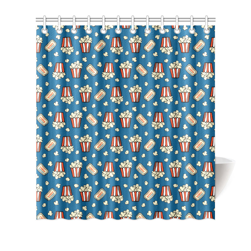 Popcorn Pattern Print Design A03 Shower Curtain