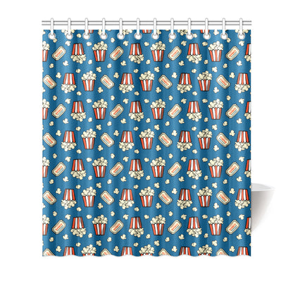 Popcorn Pattern Print Design A03 Shower Curtain