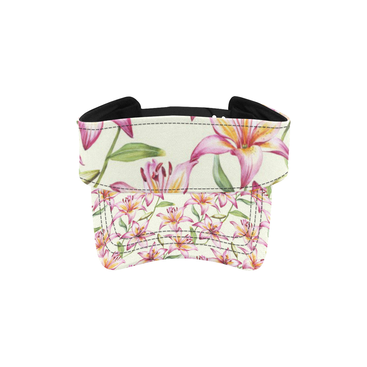 Lily Pattern Print Design LY011 Unisex Sun Visor