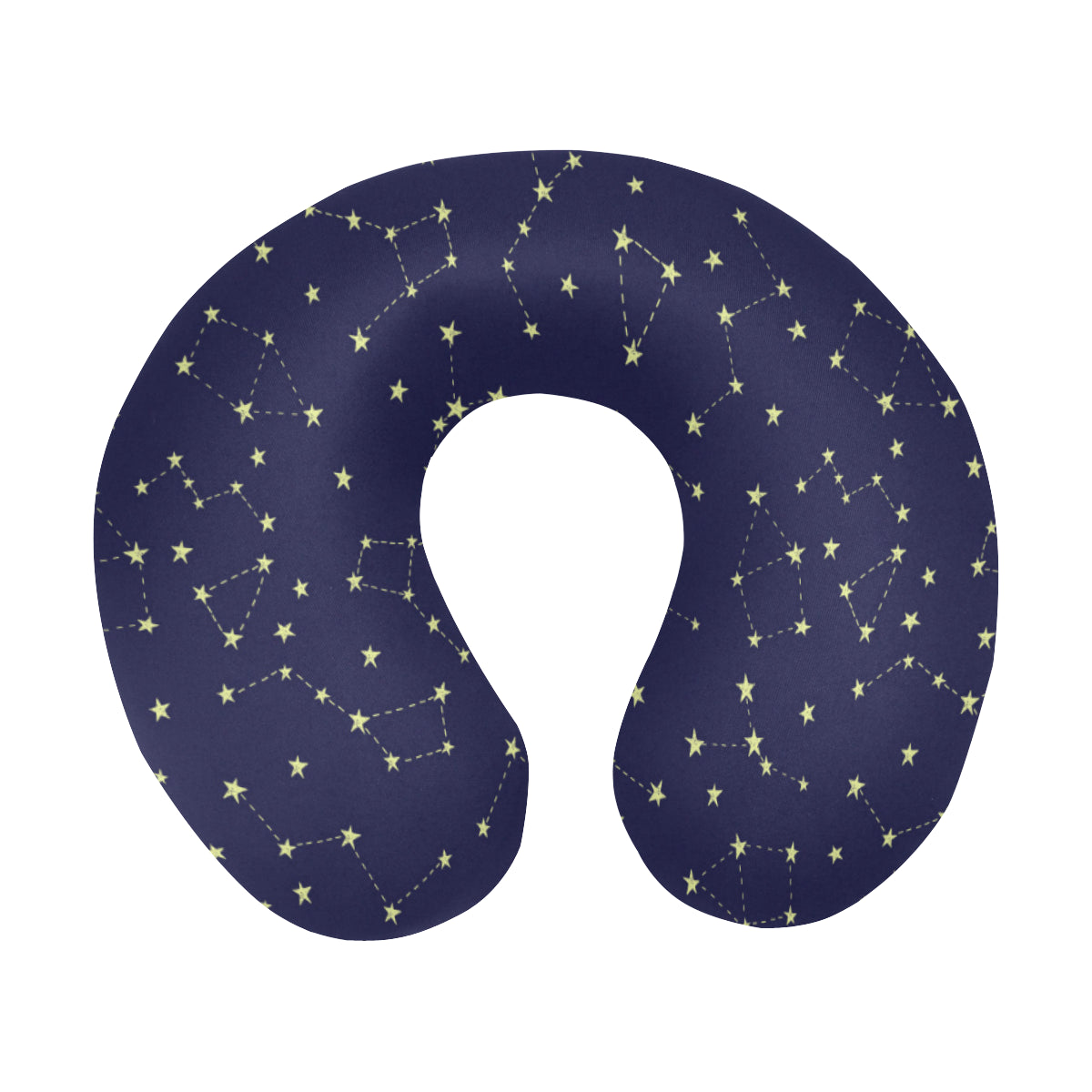 Constellation Pattern Print Design 02 U-Shaped Travel Neck Pillow