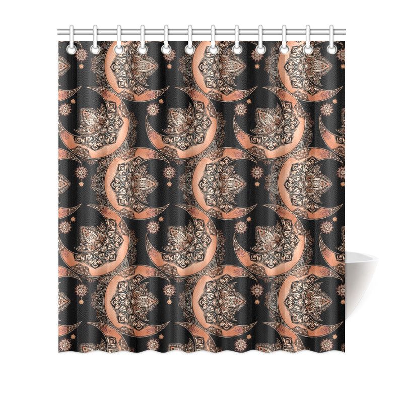 Sun Moon Mandala Shower Curtain