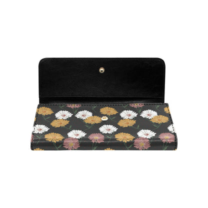 Daisy Pattern Print Design DS04 Women's Trifold Wallet