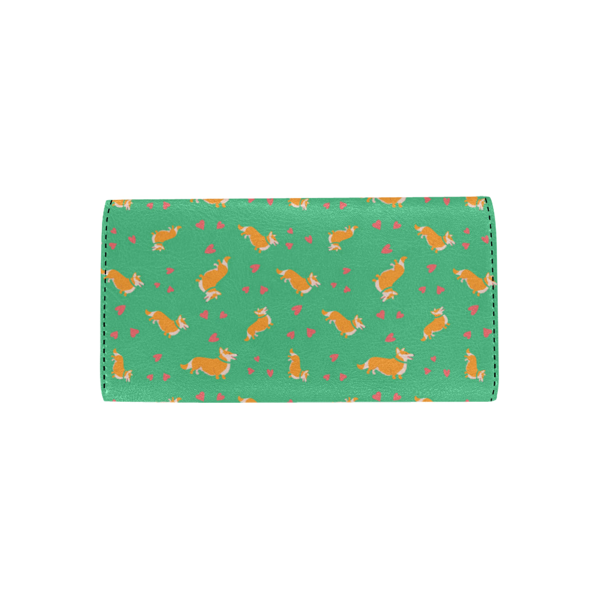 Cardigan Welsh Corgis Pattern Print Design 03 Women's Trifold Wallet