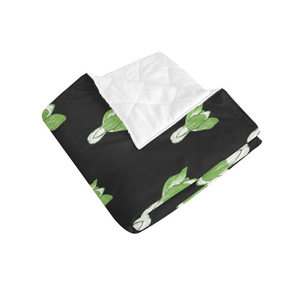 Kale Pattern Print Design 02 Premium Quilt
