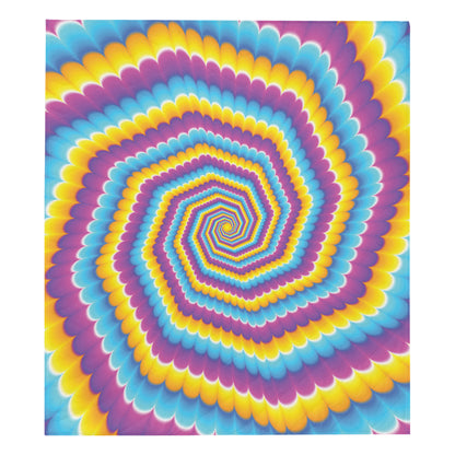 Optical illusion Pattern Print Design A04 Premium Quilt