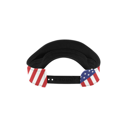 Patriotic US Flag Pattern Print Design A01 Unisex Sun Visor