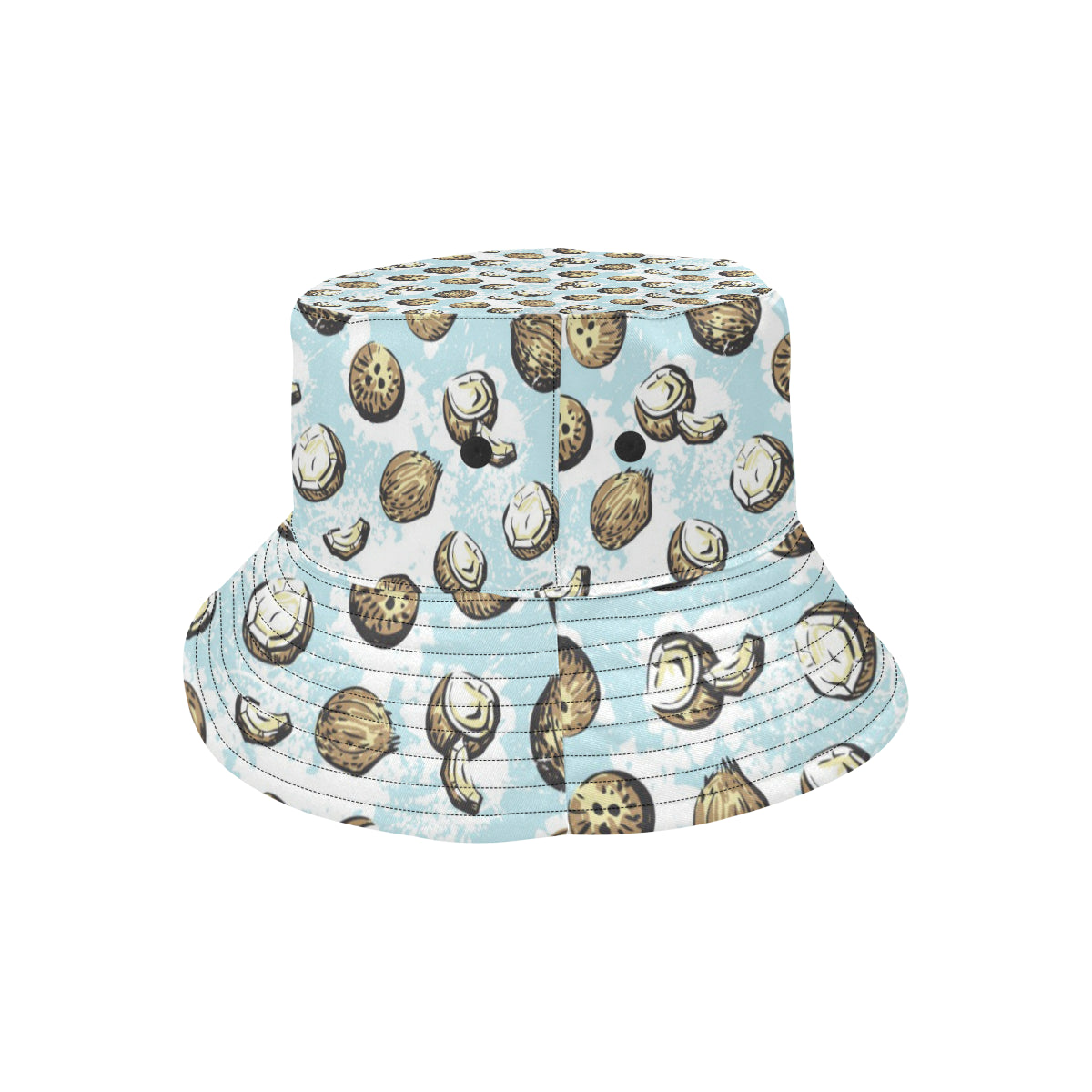 Coconut Pattern Print Design CN01 Unisex Bucket Hat