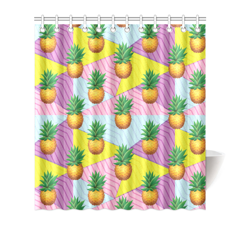 Pineapple Pattern Print Design PP05 Shower Curtain