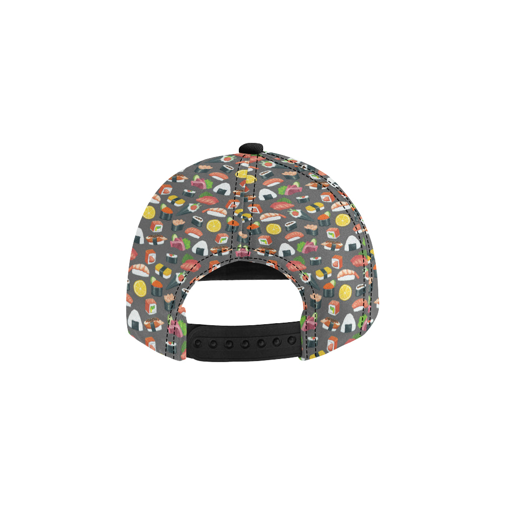 Sushi Pattern Print Snapback Cap