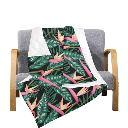 Bird Of Paradise Pattern Print Design BOP03 Premium Quilt