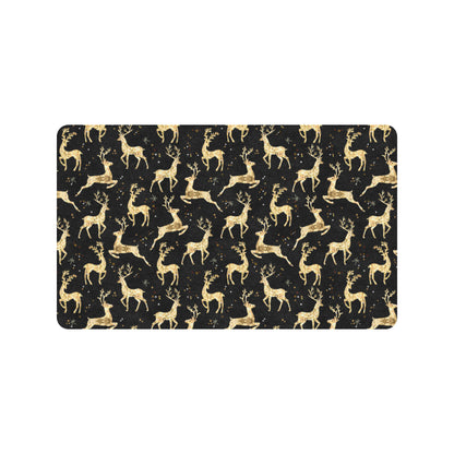 Deer Gold Pattern Rubber Doormat