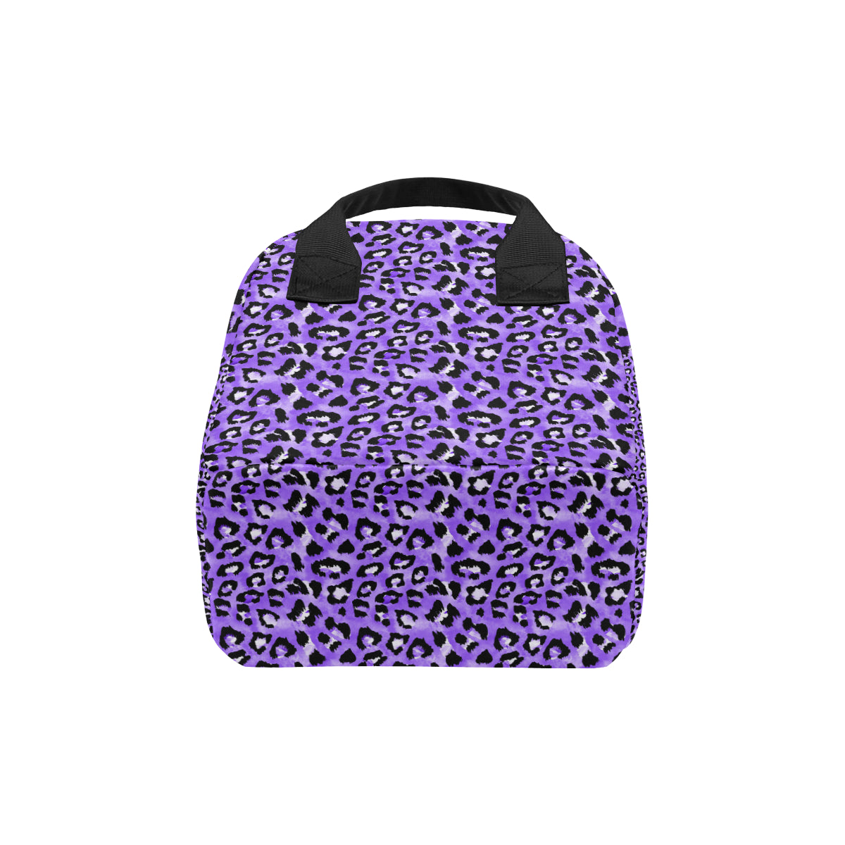 Leopard Purple Skin Print Insulated Lunch Bag