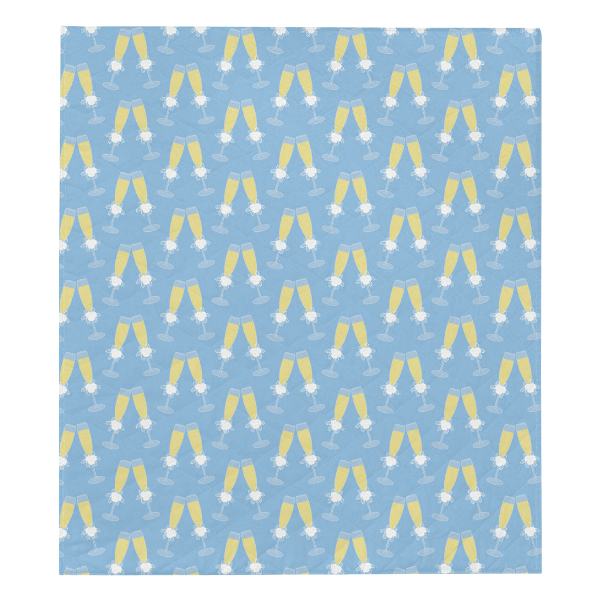 Champagne Pattern Print Design 06 Premium Quilt