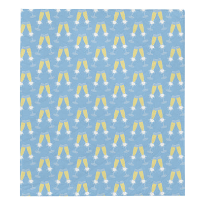 Champagne Pattern Print Design 06 Premium Quilt