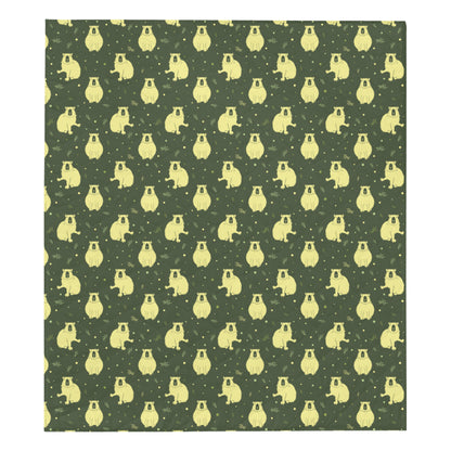 Capybara Pattern Print Design 03 Premium Quilt