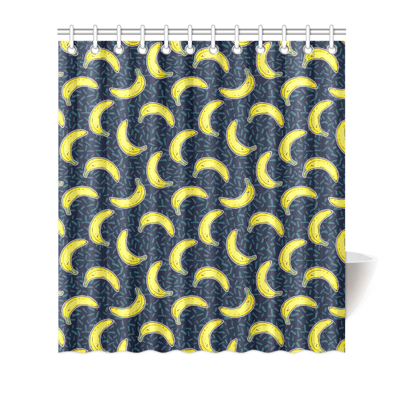 Banana Pattern Print Design BA09 Shower Curtain