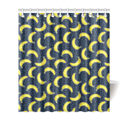 Banana Pattern Print Design BA09 Shower Curtain