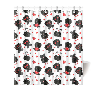 Affenpinscher Pattern Print Design 01 Shower Curtain