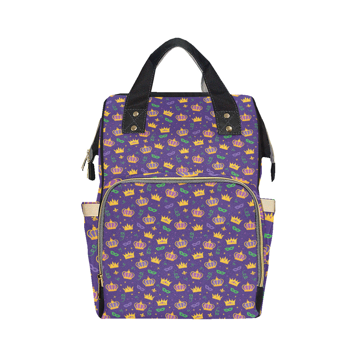 Mardi Gras Pattern Print Design 03 Diaper Bag Backpack
