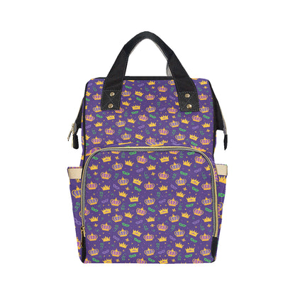Mardi Gras Pattern Print Design 03 Diaper Bag Backpack