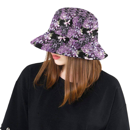 Lavender Pattern Print Design LV06 Unisex Bucket Hat