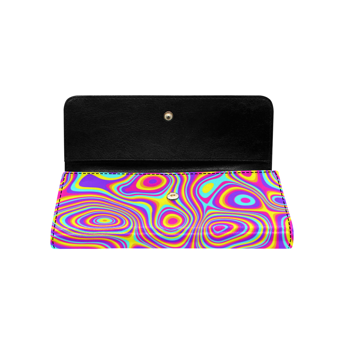 Liquid Pattern Print Design 06 Women's Trifold Wallet
