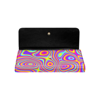Liquid Pattern Print Design 06 Women's Trifold Wallet