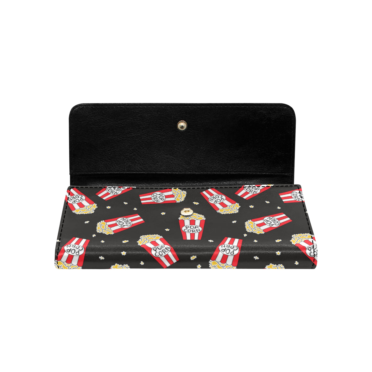 Popcorn Pattern Print Design A01 Women's Trifold Wallet