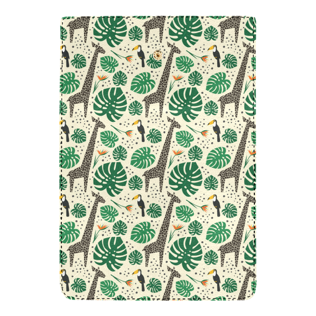 Rainforest Giraffe Pattern Print Design A02 Women's Trifold Wallet