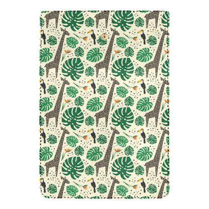 Rainforest Giraffe Pattern Print Design A02 Women's Trifold Wallet