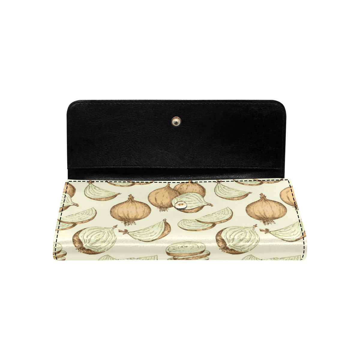 Onion Pattern Print Design A02 Women's Trifold Wallet