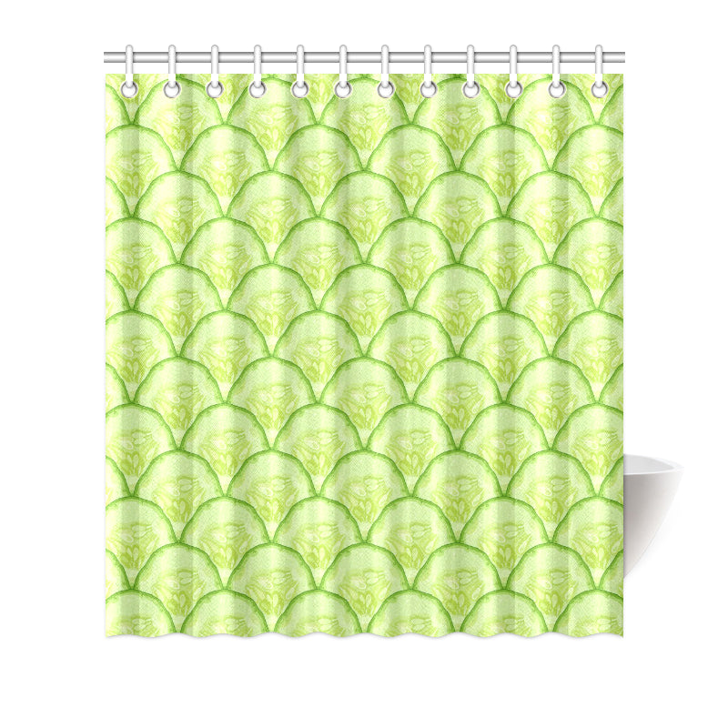 Cucumber Pattern Print Design CC04 Shower Curtain