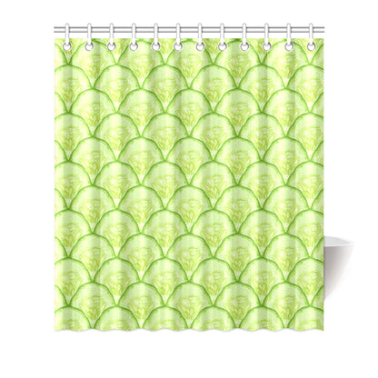 Cucumber Pattern Print Design CC04 Shower Curtain