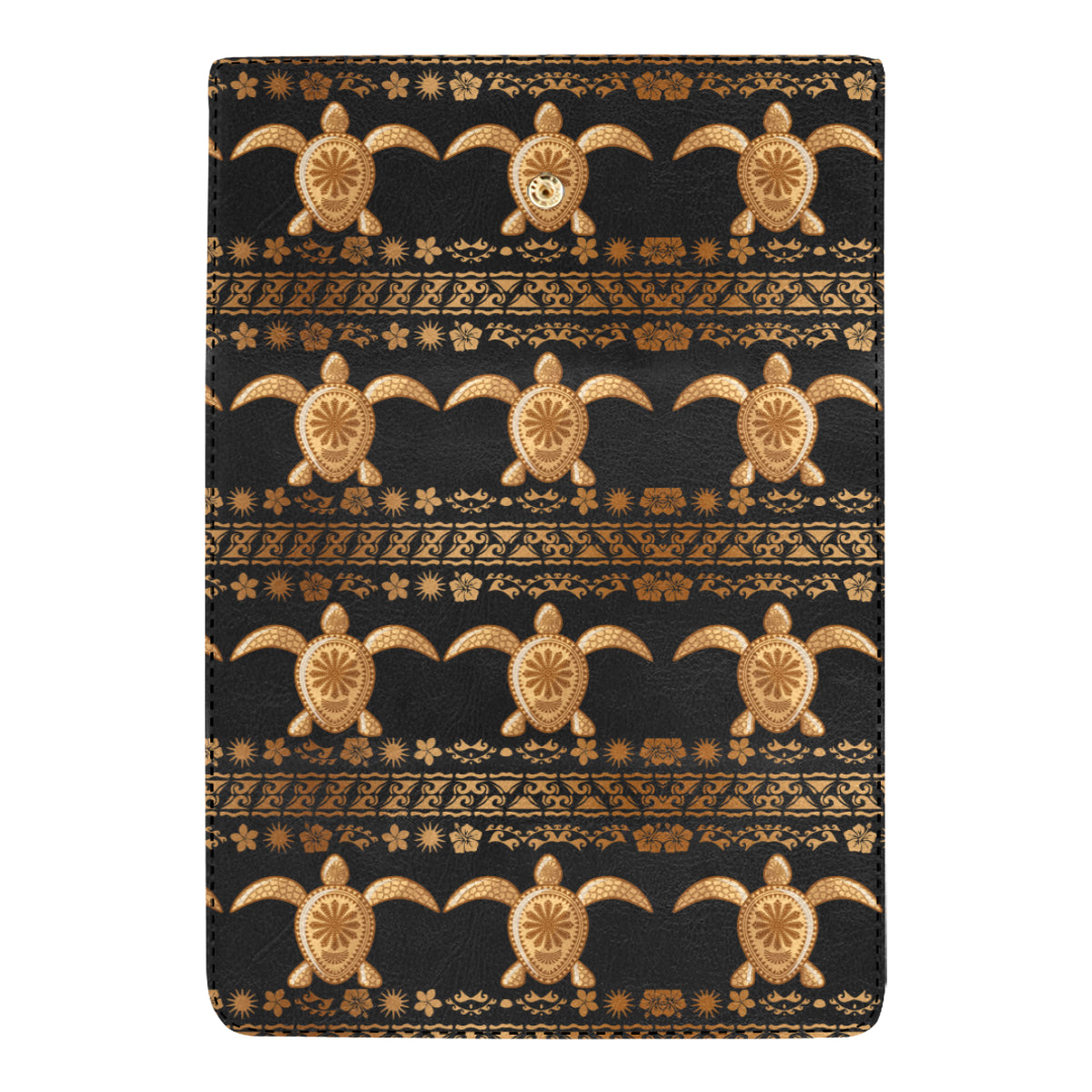 Tribal Sea turtle Polynesian Hawaiian Women's Trifold Wallet