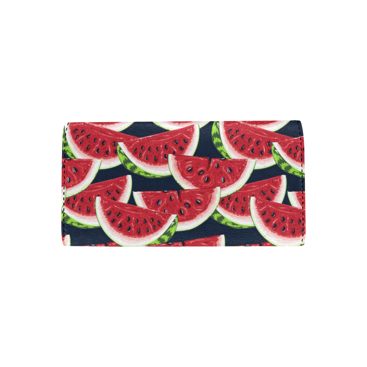 Watermelon Pattern Print Design WM011 Women's Trifold Wallet