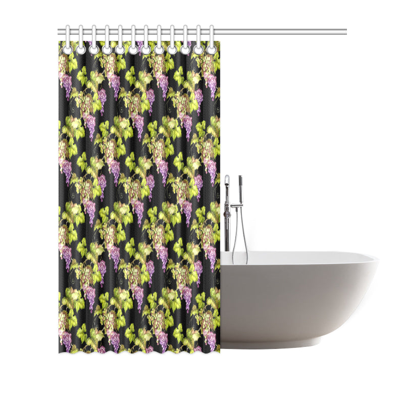 Grape Pattern Print Design GP04 Shower Curtain