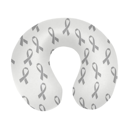 Brain cancer Pattern Print Design 01 U-Shaped Travel Neck Pillow
