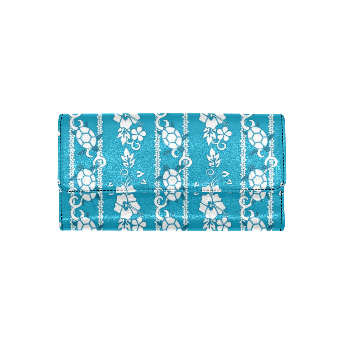 Hawaiian Themed Pattern Print Design H025 Women's Trifold Wallet
