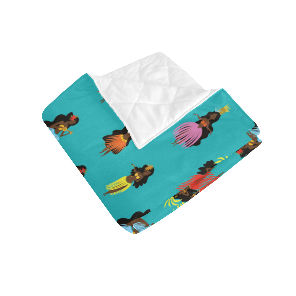 Hula Dancers Pattern Print Design 04 Premium Quilt