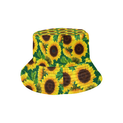 Sunflower Pattern Print Design SF02 Unisex Bucket Hat