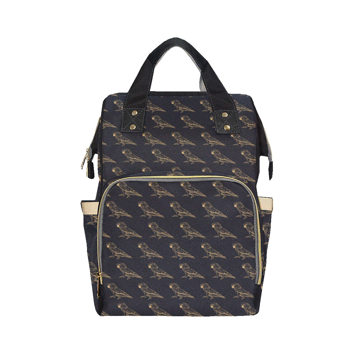 Parakeet Pattern Print Design A04 Diaper Bag Backpack