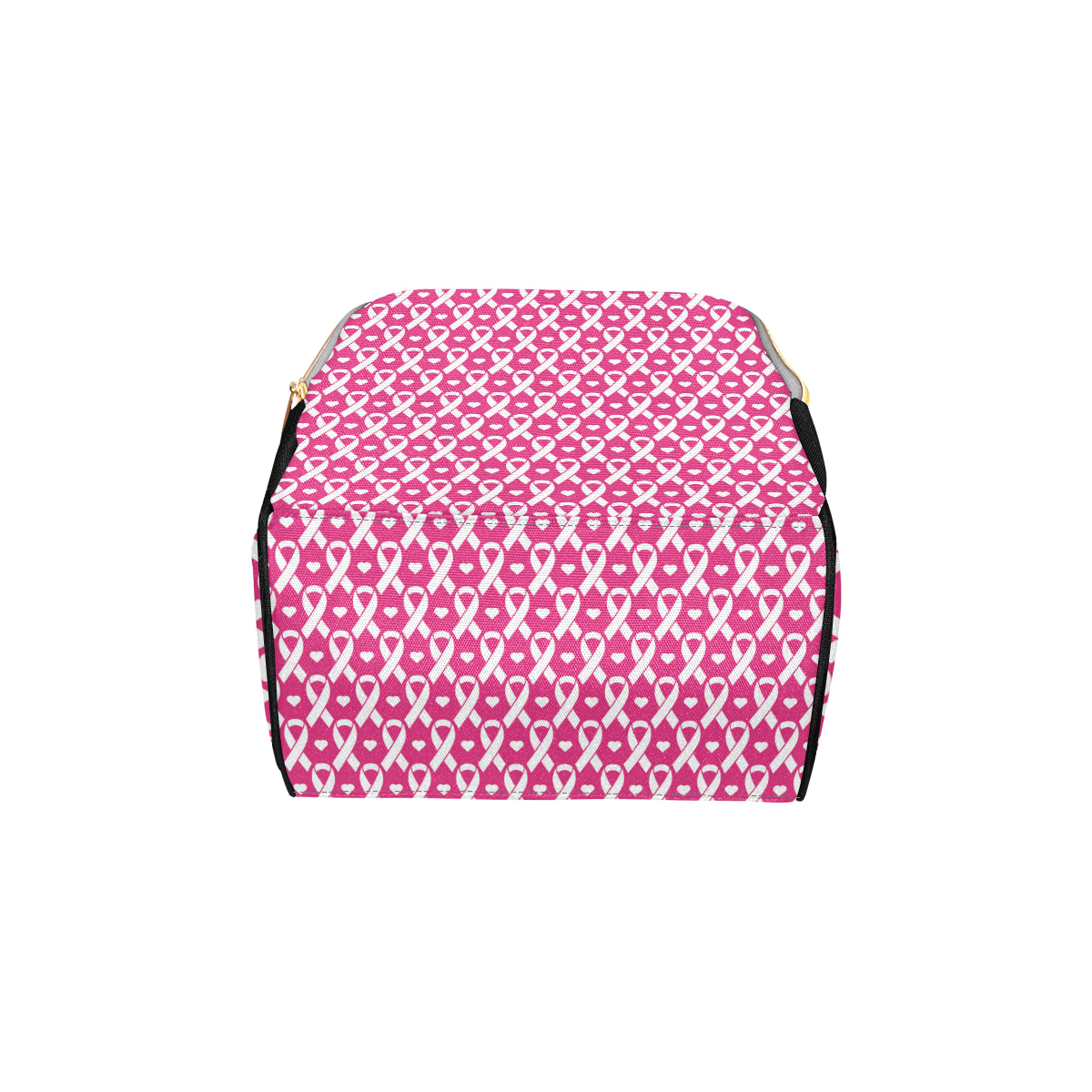 Breast cancer Pattern Print Design 05 Diaper Bag Backpack
